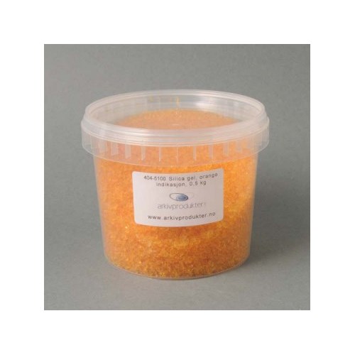 Silica gel, orange indication,  0,5 kg