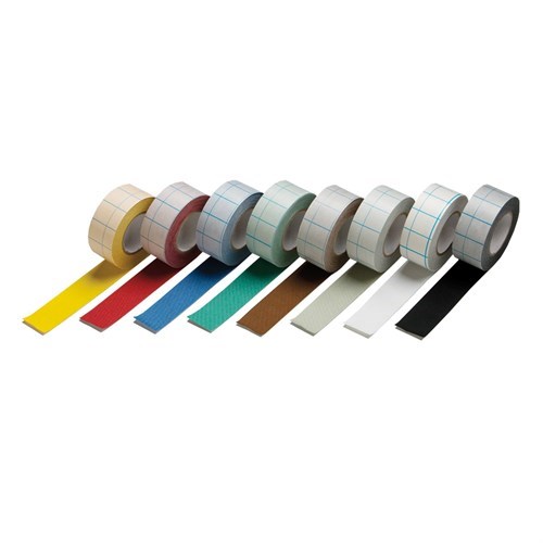 Filmoplast T, tekstiltape, rød, 10 m x 3 cm