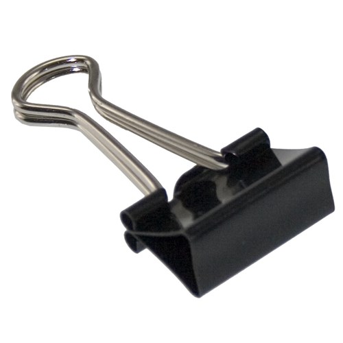 Klype i metall 50mm, sort, 12 pk